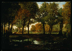 Pool in the Forest, Pierre Etienne Théodore Rousseau